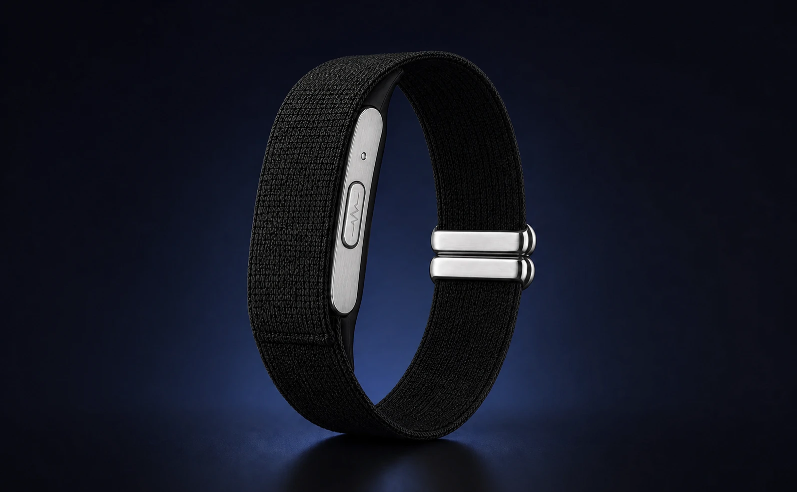 CarePlix CardiacPro smart band showing the ECG touch control side